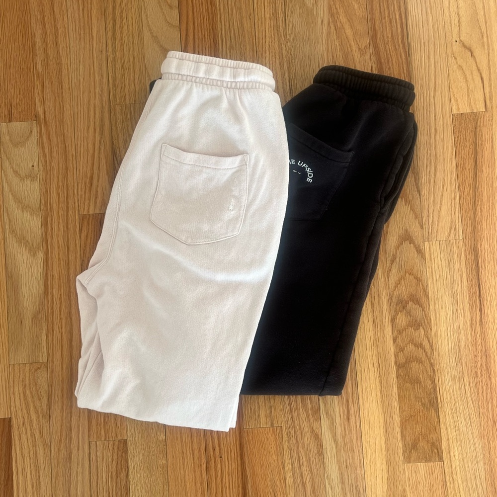 The Upside Black and Pink Joggers